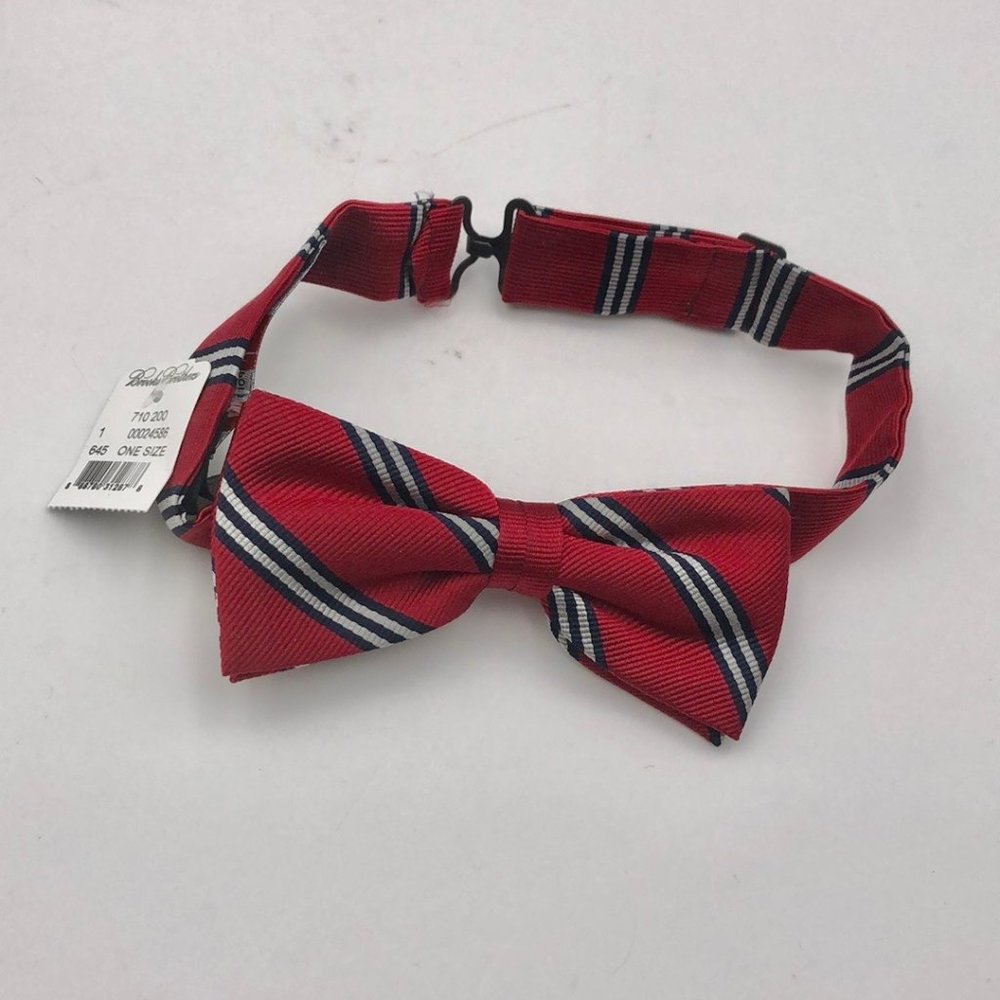 Brooks Brothers Mini Repp Stripe Bow Tie